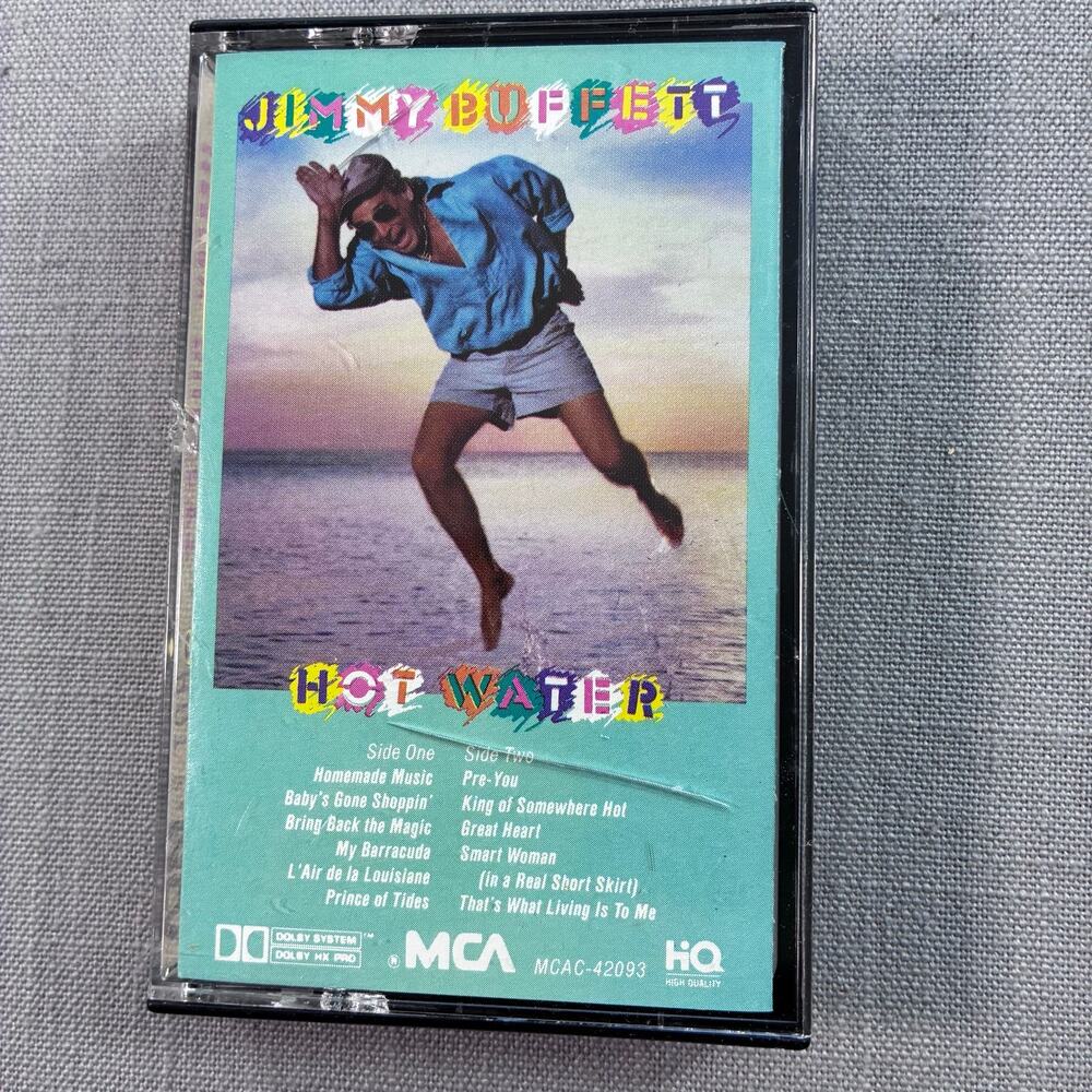 Jimmy Buffett Hot Water Cassette Tape 1988 MCA MCAC-42093